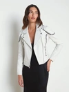 L AGENCE ELEANA WHIPSTITCH LEATHER JACKET