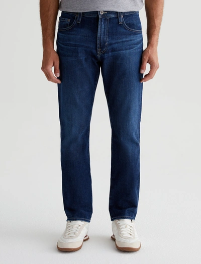 Ag Everett Stretch Slim-straight Jeans In Blue