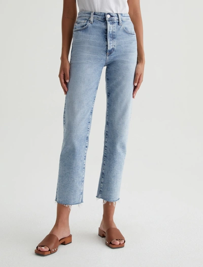 Ag The Alexxis Straight-leg Jeans In Blue