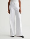 Ag Deven High-rise Ultra Wide-leg Jeans In White