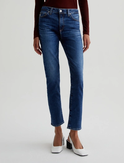 Ag The Jean Of Tomorrow Alexxis High Waist Straight Leg Jeans In Blue