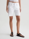 Ag Ex-boyfriend Slouchy Denim Shorts In White