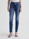 Ag Mari High Waist Ankle Slim Straight Leg Jeans In Blue
