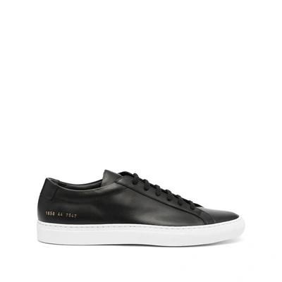 Common Projects Achilles Leather Low-top Trainers In Black