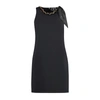 Elisabetta Franchi Chain-detail Crepe Minidress In Nero