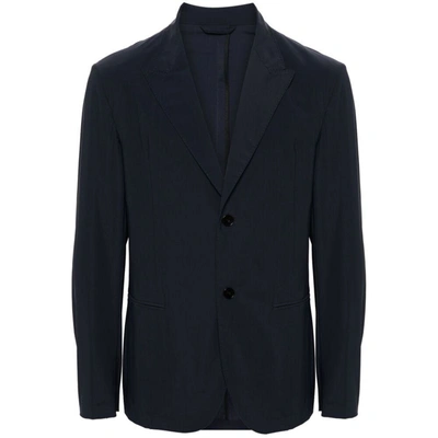 Eraldo Single-breasted Blazer In Blue