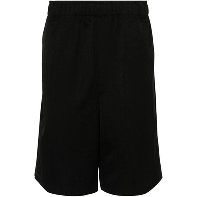 Jacquemus Le Bermuda Juego Wool Shorts In Black