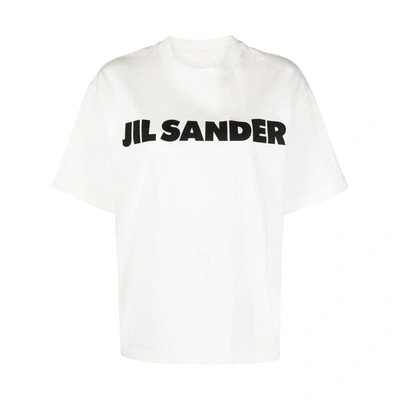 Jil Sander Logo-print Detail T-shirt In White
