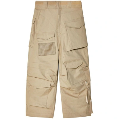 Junya Watanabe Wide-leg Cargo Trousers In Beige