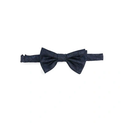 Lady Anne Patterned-jacquard Bow Tie In Blue