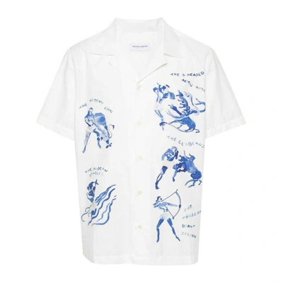 Maison Labiche Hercules-print Morney Shirt In White