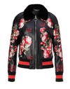 PHILIPP PLEIN LEATHER BOMBER "VINE STREET",A17CWLB0193PCO030F02NY