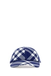Burberry Embroidered Polyester Blend Baseball Cap In Blue