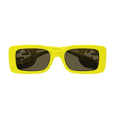 Gucci Gg1325s  Linea Gg Logo Sunglasses In Yellow