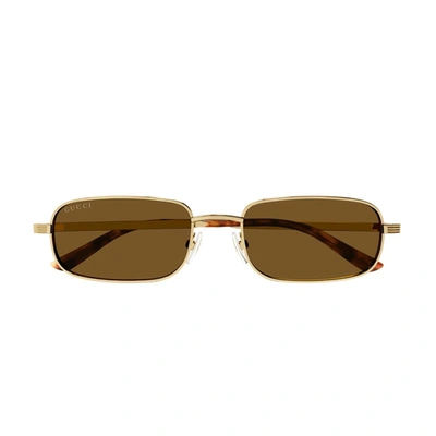 Gucci Gg1457s 002 Sunglasses In Oro