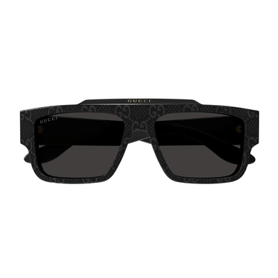 Gucci Gg1460s Sunglasses In Black Black Grey