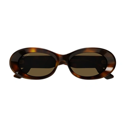 Gucci Gg1527s 002 Sunglasses In Marrone