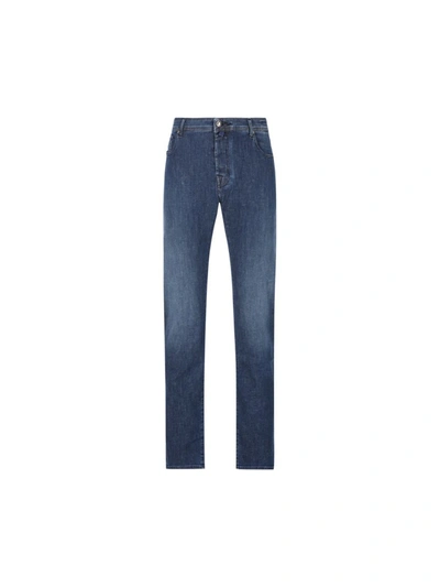 Jacob Cohen Bard Faded Effect Slim In Blue