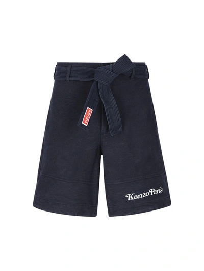 Kenzo Shorts In Bleu Nuit