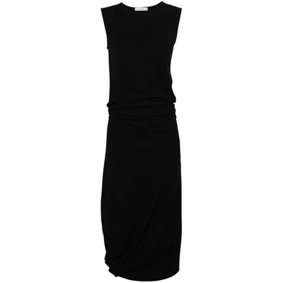 Lemaire Dress In Black Cotton