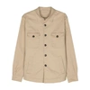 Mazzarelli Cotton Shirts In Neutrals