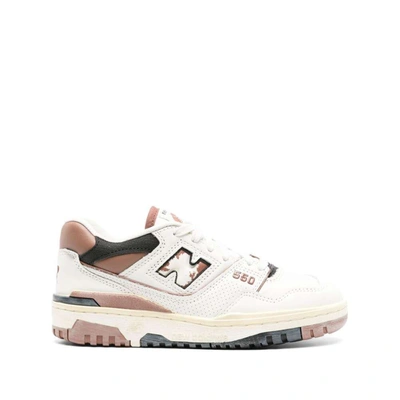 New Balance Sneakers In White/brown