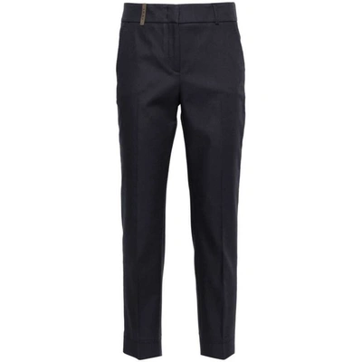 Peserico Trousers In Blue