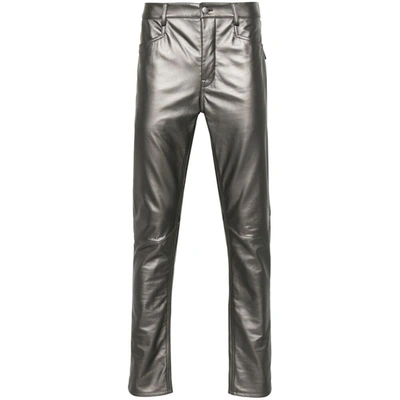 Rick Owens Trousers In Silver