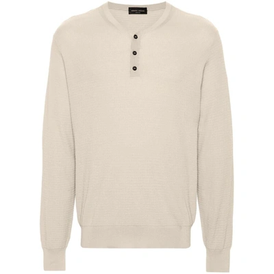 Roberto Collina Sweaters In Neutrals