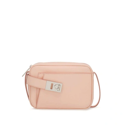 Ferragamo Small Camera Case Leather Crossbody Bag In Pink