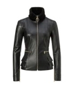 PHILIPP PLEIN LEATHER JACKET "LITTLE ITALY",A17CWLB0157PCO030F02