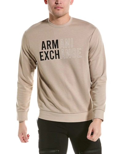 Armani Exchange Sweatshirt In Beige