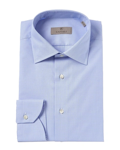 Canali Modern Fit Dress Shirt In Blue