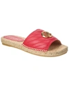 Valentino By Mario Valentino Clavel Espadrille Slide Sandal In Red
