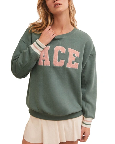 Z Supply Baseline Ace Sweatshirt In Green