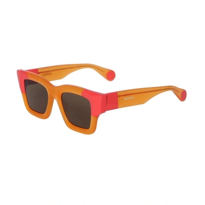 Jacquemus Les Lunettes Baci Acetate Sunglasses In Orange