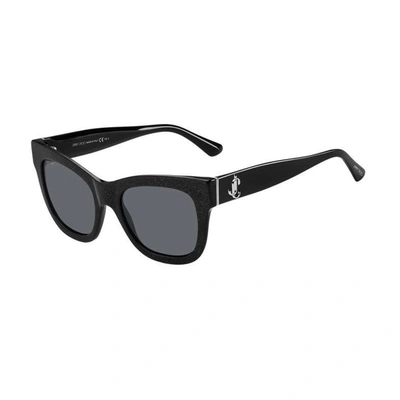 Jimmy Choo Ladies' Sunglasses  Jan-s-dxf-ir  52 Mm Gbby2 In Black