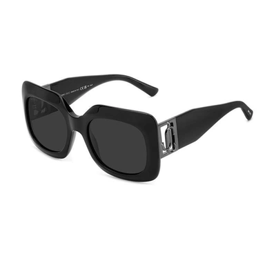 Jimmy Choo Jc Gaya/s 807/ir Black Sunglasses In Black / Dark / Grey