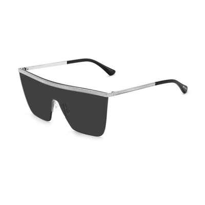 Jimmy Choo Eyewear Leah Shield Frame Sunglasses In Silver