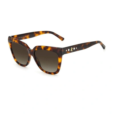 Jimmy Choo Women's Square Sunglasses Julieka 086ha Havana 55mm In Multi