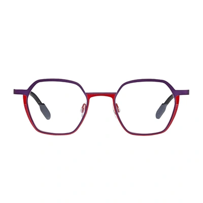 Matttew Lungo Eyeglasses In 1333 Purple/red