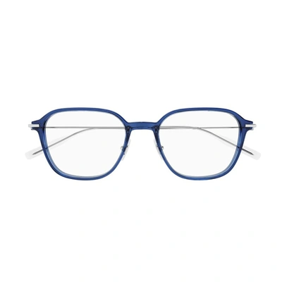 Montblanc Mb0207o Linea Established 003 Glasses In Blu