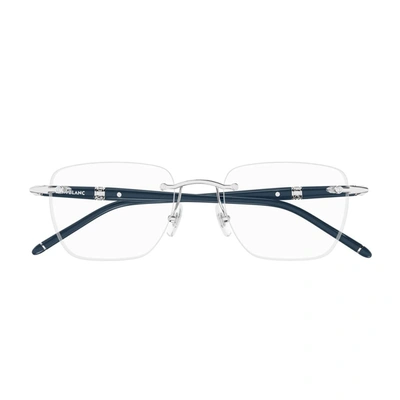 Montblanc Mb0346o Linea Meisterstück 001 Glasses In Argento