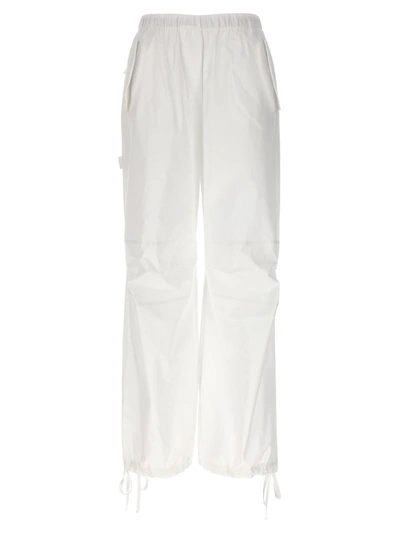 Nude Cargo Pants In White