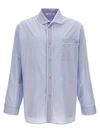 Wales Bonner Market Stripe-detail Shirt In Blue