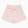 GIVENCHY PINK COTTON BLEND SHORT WITH LOGO