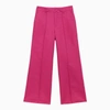 CHLOÉ PINK LINEN AND COTTON TROUSERS