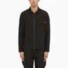 PARAJUMPERS BLACK NYLON AND COTTON RAYNER JACKET