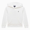 POLO RALPH LAUREN WHITE COTTON HOODIE