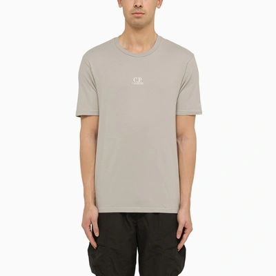 C.p. Company Cotton Grey T-shirt With Logo In Gray